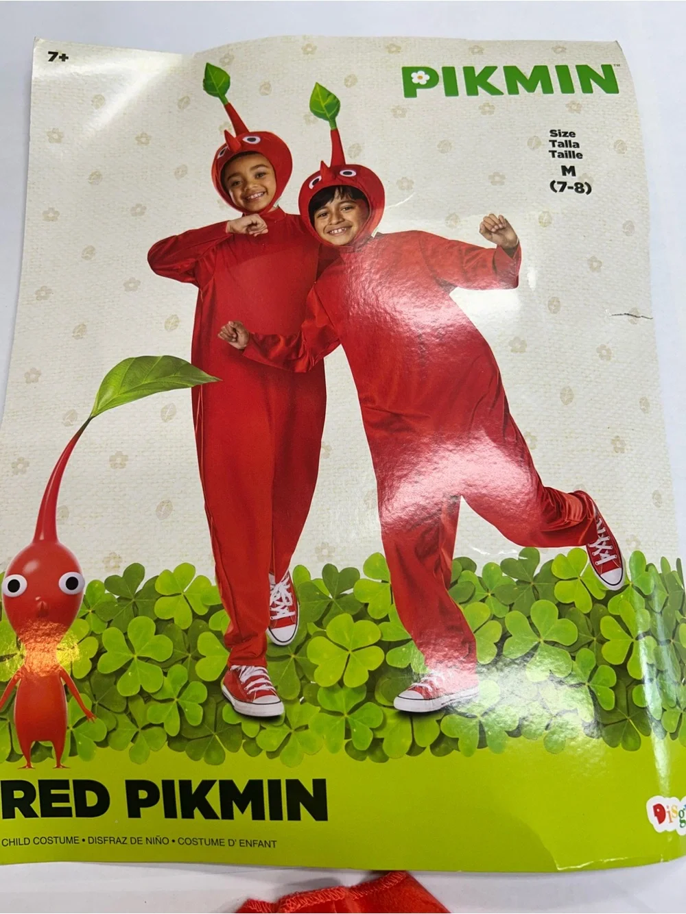 Disguise Official Nintendo Red Pikmin Jumpsuit Costume Kids Size M 7-8 NWT